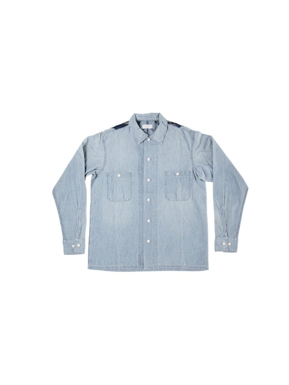 Studio D’Artisan O△X SS22 Junk Wax Era Indigo-Dyed Chambray Shirt Large